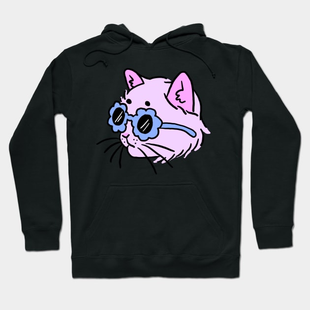cool cat with sunglasses Hoodie by cmxcrunch